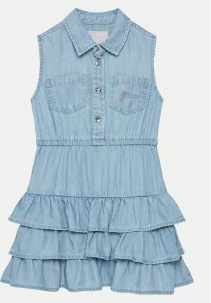 Guess Jeanskleid K5RK19 D3X30 Blau Regular Fit
