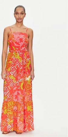 Gaudi Sommerkleid 511BD15015 Orange Regular Fit