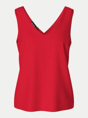 Pieces Top Franan 17146424 Rot Regular Fit