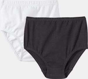 Baumwoll-Taillenslip im Mehrfachpack - schwarz / weiß - Gr. 50 von Goldner Fashion