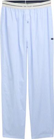 TOM TAILOR Herren Pyjama-Hose aus Baumwolle, blau, Gestreift, Gr. 54