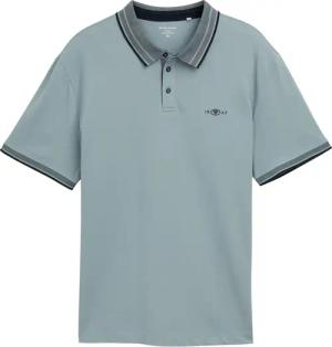 TOM TAILOR Herren Plus Size - Piqué Poloshirt mit Stretch, grün, Uni, Gr. 4XL