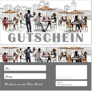 LYSCO Geschenkkarte Geschenkgutscheine Gastronomie Straßencafé, Cafés Brasserie Bistro