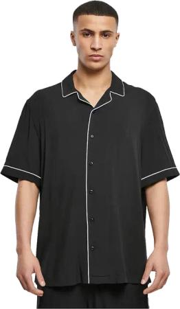 Urban Classic Bowling Hemd Schwarz