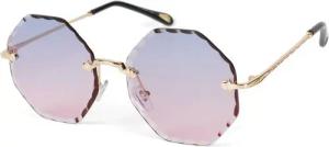 styleBREAKER Sonnenbrille Rahmenlose Runde Sonnenbrille mit Diamant Schliff (1-St)