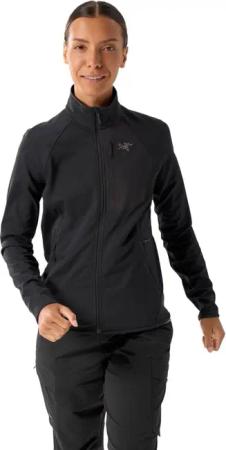 Arcteryx Delta Fleece Jacke W Damen (Schwarz L Größe) Fleecejacken