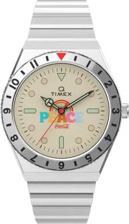 Timex Uhr Lab Archive 1971 Unity Collection TW2V25800 Silberfarben