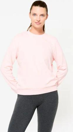 Sweatshirt Damen Rundhals - hellrosa