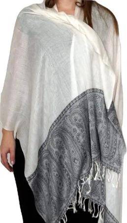 Ruwado Kaschmirschal Handgewebter Kaschmir Schal 75cm x 200cm, Für Klassische Damen mit klassischen Outfits und geschmack