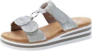 Rieker Pantolette, Keilabsatz, Sommerschuh, Schlappen für den Sommer