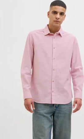 Jack & Jones Langarmhemd "JJESUMMER SHIRT LS SN", mit Hemdkragen
