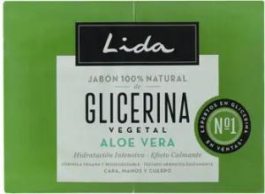 Lida Badelotion 100 % Natürliche Seife Glycerin Und Aloe Vera Set 2 X