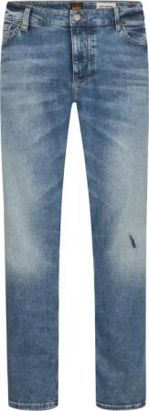 BOSS Soft Motion Jeans in dezenter Used-Optik