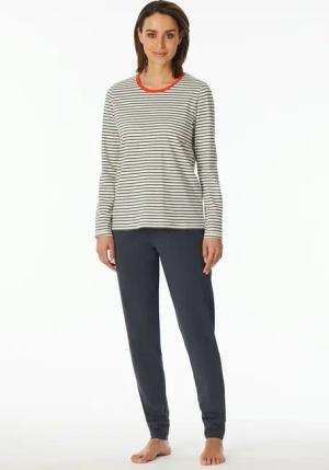 Schiesser Pyjama ""Casual Essentials"", (2 tlg.), mit eingefasster, runder Halsausschnitt