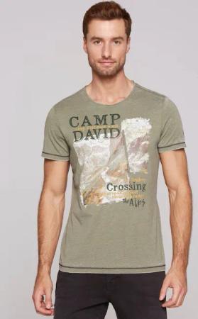 CAMP DAVID T-Shirt, mit offenen Kanten