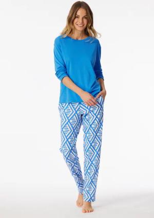 Schlafanzug lang Interlock aquarium - Modern Nightwear 42