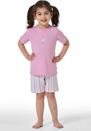 Schlafanzug kurz Eis Streifen malve - Girls World 92