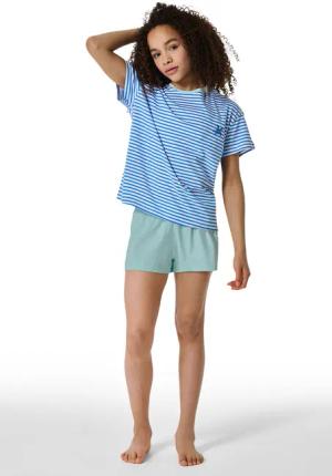 Schlafanzug kurz Streifen Schildkröte aquarium - Nightwear 152
