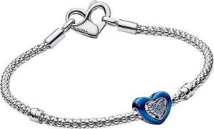 Pandora 15822 Damenarmband Blaues Drehbares Herz Starterset