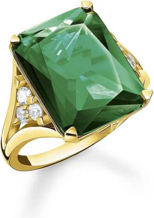 Thomas Sabo TR2339-971-6 Damenring Grüner Stein