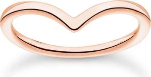 Thomas Sabo TR2393-415-40 Ring für Damen V-Form Roségoldfarben