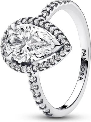 Pandora 193012C01 Ring für Damen Funkelnde Birne mit Heiligenschein Groß
