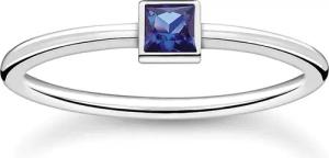 Thomas Sabo TR2395-699-32 Silberring für Damen Blauer Stein