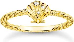 Thomas Sabo TR2400-414-14 Damenring Seil mit Muschel Goldfarben
