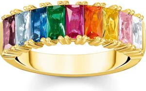 Thomas Sabo TR2404-996-7 Damen-Ring Goldfarben Bunte Steine