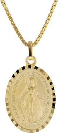 trendor 51928 Milagrosa Gold 333 Anhänger Madonna + Vergoldete Silberkette