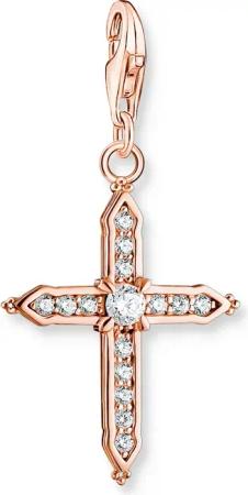 Thomas Sabo 1913-416-14 Charm-Anhänger Kreuz Roségoldfarben