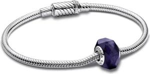 Pandora 68121 Damenarmband Silber Facettiertes Blaues Muranoglas Starter-Set