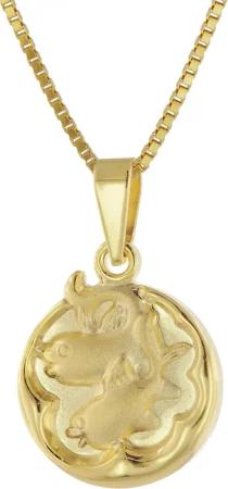 trendor 41088-3 Fische Sternzeichen Gold 333/8K mit goldplattierter Kette