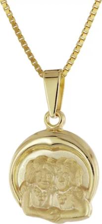 trendor 41088-6 Zwilling Sternzeichen Gold 333/8K mit goldplattierter Kette
