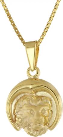 trendor 41088-8 Löwe Sternzeichen Gold 333/8K mit goldplattierter Kette