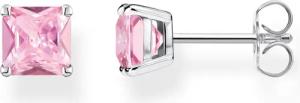 Thomas Sabo H2174-051-9 Damen-Ohrstecker Ohrringe Silber Pinkfarbener Stein