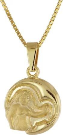 trendor 41088-9 Jungfrau Sternzeichen Gold 333/8K mit goldplattierter Kette