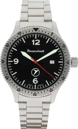 Messerschmitt ME-98152MB Herren-Fliegeruhr Stahl/Schwarz