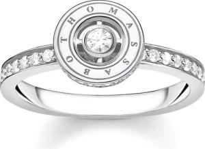 Thomas Sabo TR2255-051-14 Silberring für Damen Kreis mit Weißen Steinen