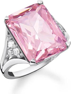 Thomas Sabo TR2339-051-9 Damenring Silber Pinkfarbener Stein