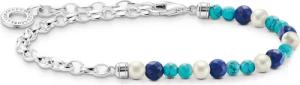 Thomas Sabo A2100-056-7 Charm-Armband Perlen und Blaue Beads