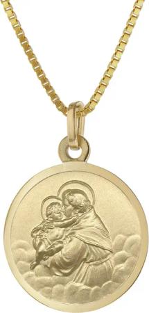trendor 41422 Heiliger Antonius Anhänger Gold 333 an goldplattierter Kette