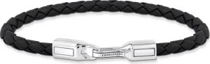 Thomas Sabo A2149-682-11 Unisex Lederarmband Schwarz Silber