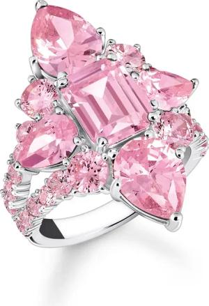 Thomas Sabo TR2441-051-9 Damen Cocktailring Pink Silber