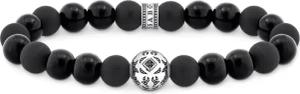 Thomas Sabo A2145-705-11-L19 Herren Beads-Armband Schwarz Obsidian Silber