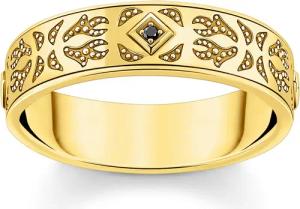 Thomas Sabo TR2455-414-39 Herren-Bandring mit Muster vergoldet