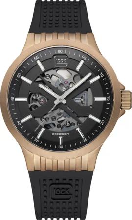 Glock GW-14-2-24 Herrenuhr Automatik Skelett Schwarz/Goldfarben