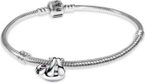 Pandora 68305 Damen-Silberarmband Hängendes Faultier Geschenkset
