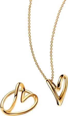 Pandora 68639 Geschenkset für Damen Herz Goldfarben