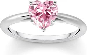 Thomas Sabo TR2476-051-9 Damen-Ring Pinkfarbenes Herz Silber